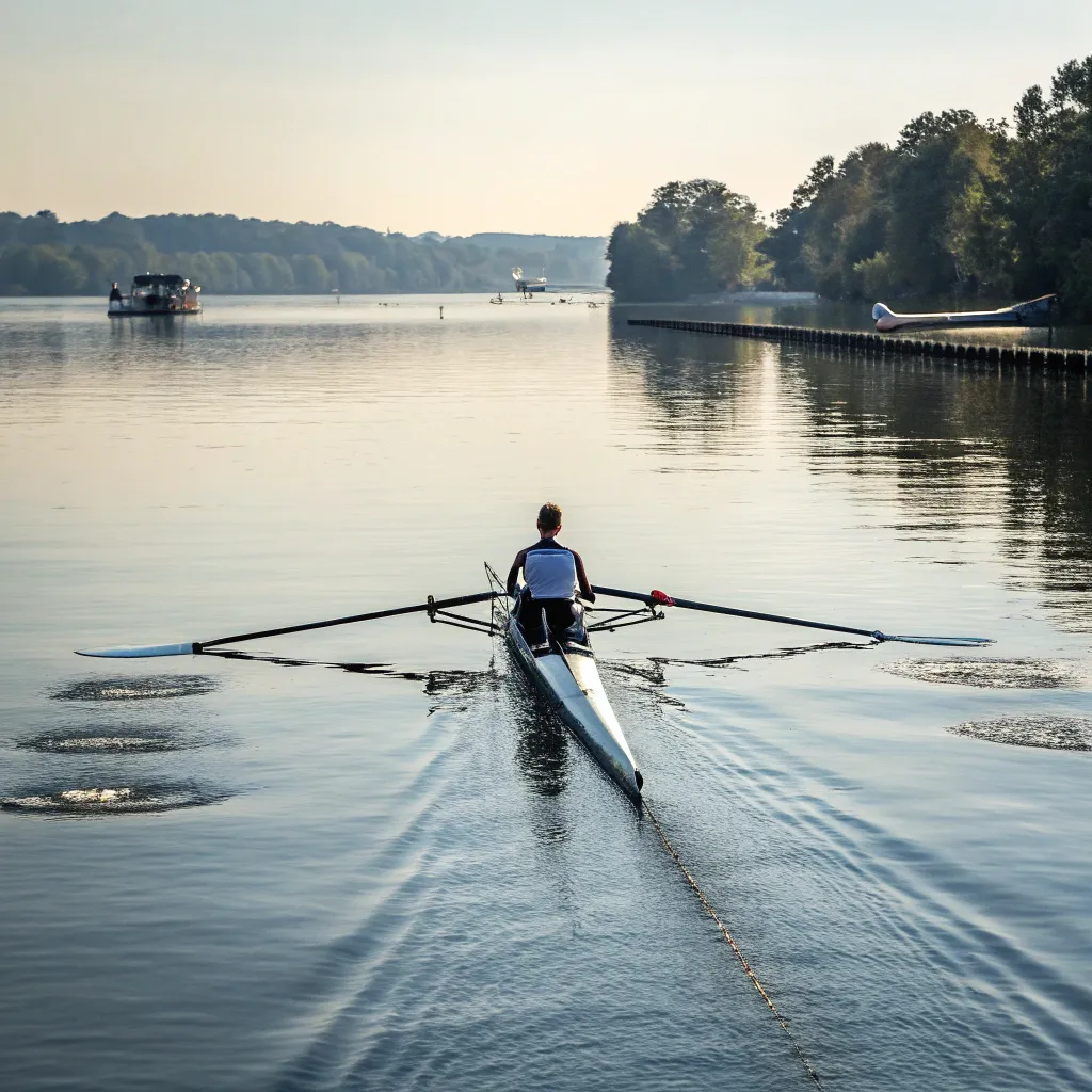 Sleek Rowing Boat